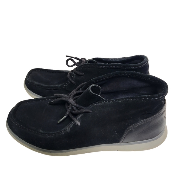 Ugg Hendrickson Chukka Boots Black Suede 1013862 Size 10 - Picture 2 of 9
